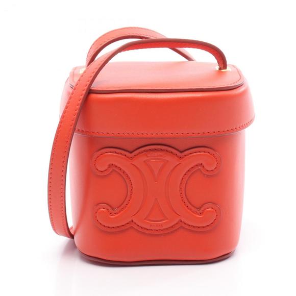 CELINE Red Leather Shoulder Bag - Picture 1 of 6